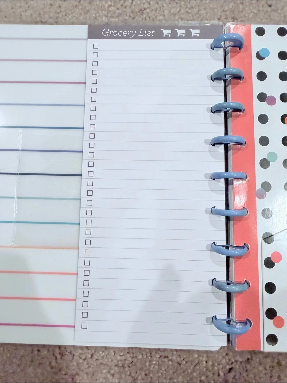 Happy Planner Disc Bound Planner Inserts Dashboards Sticker Bundles